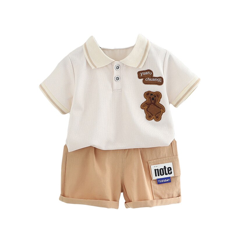 Conjunto Infantil Masculino Polo Ursinho