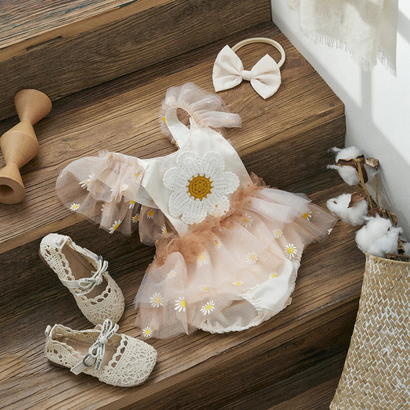 Body Infantil Feminino Florzinha + Lacinho