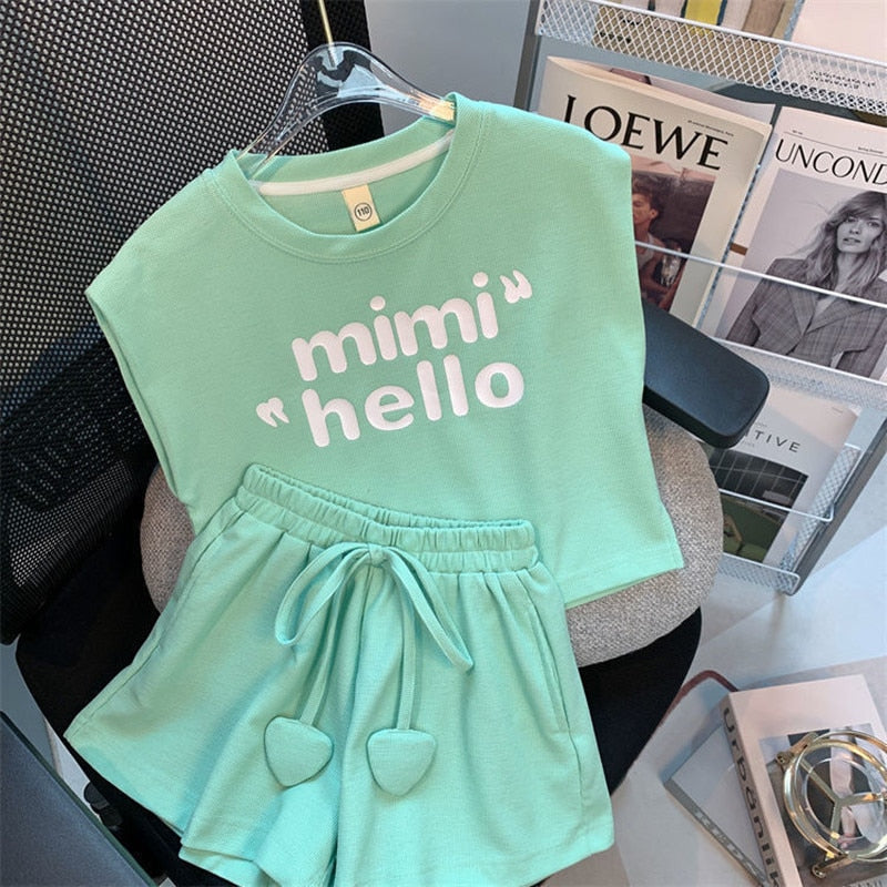 Conjunto Infantil Feminino Cordãozinho Pom Pom