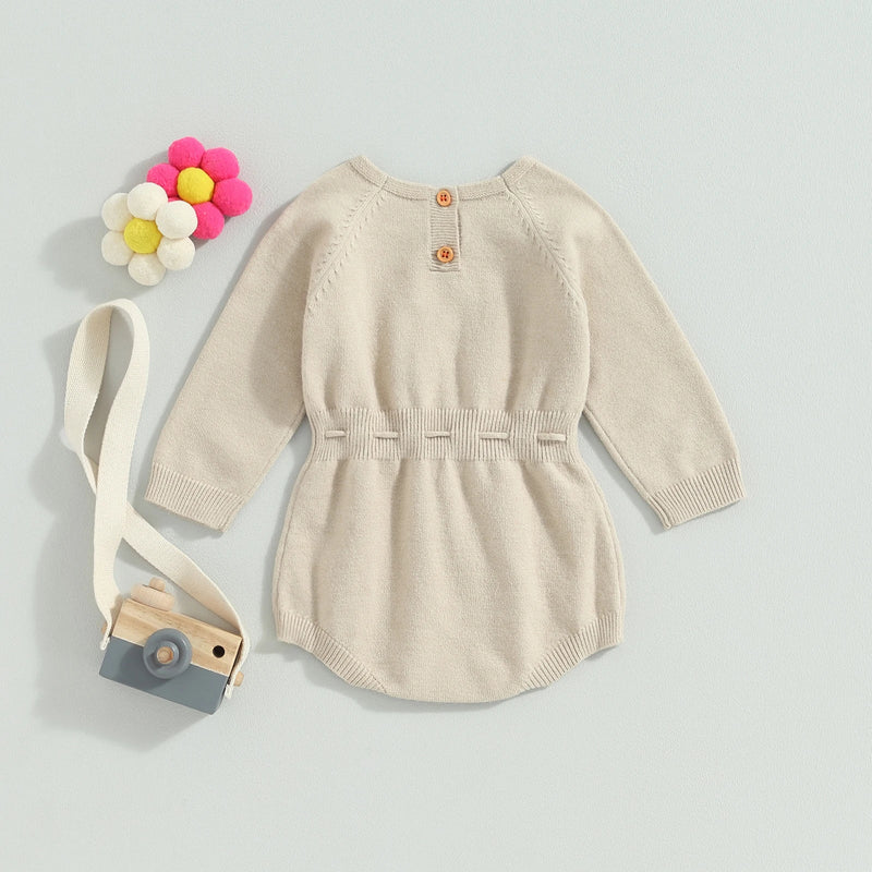 Body Infantil Feminino Tricô Florzinhas