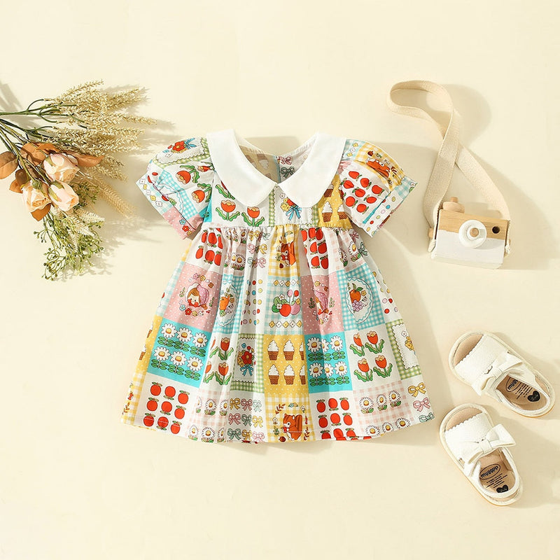 Vestido Infantil Golinha Estampas Verão