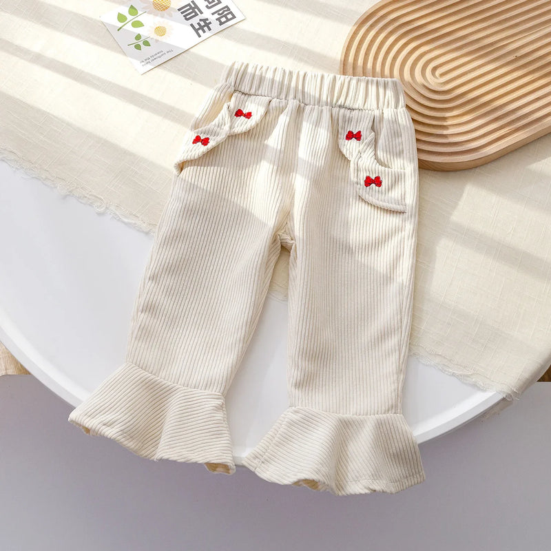Calça Infantil Feminina Bolso Lacinhos