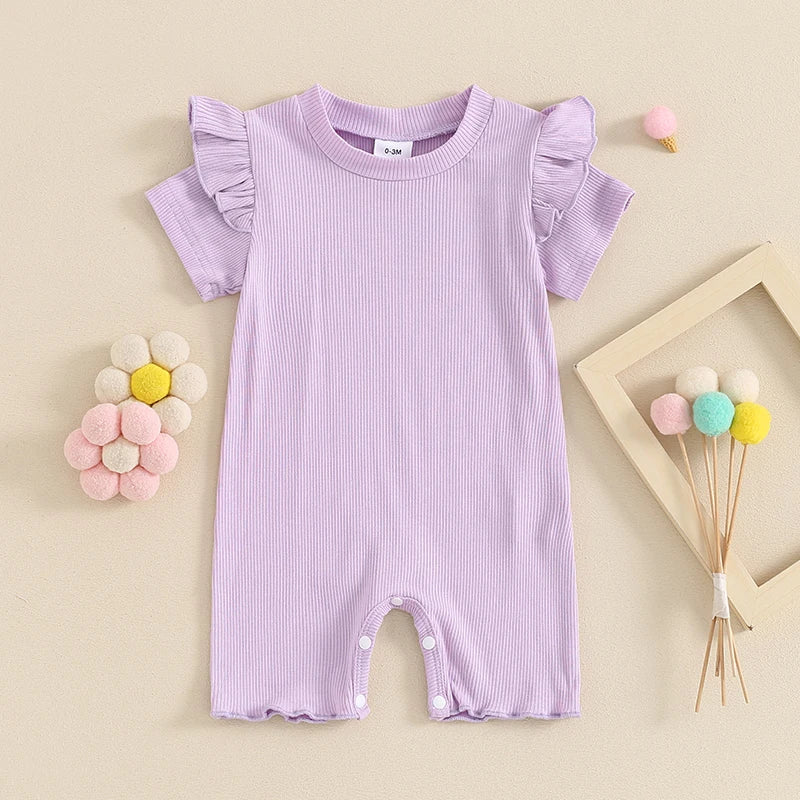 Macaquinho Infantil Feminino Verão Babadinhos