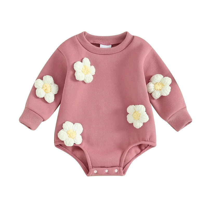 Body Infantil Feminino Florzinhas 3 D
