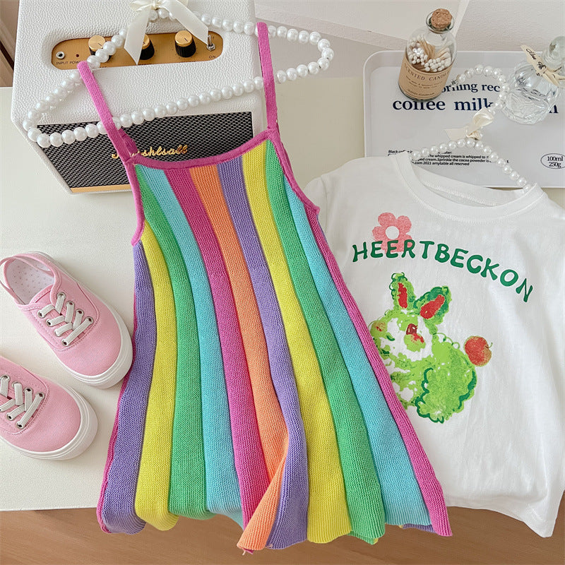 Vestido Infantil Tricot Plissado