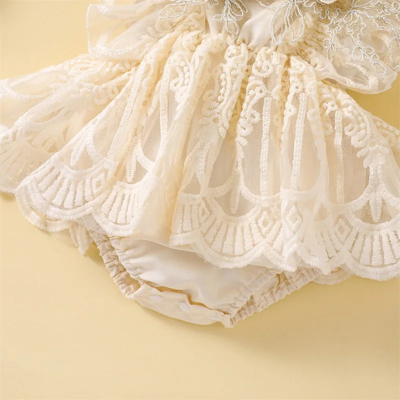 Body Infantil Feminino Renda Florzinhas