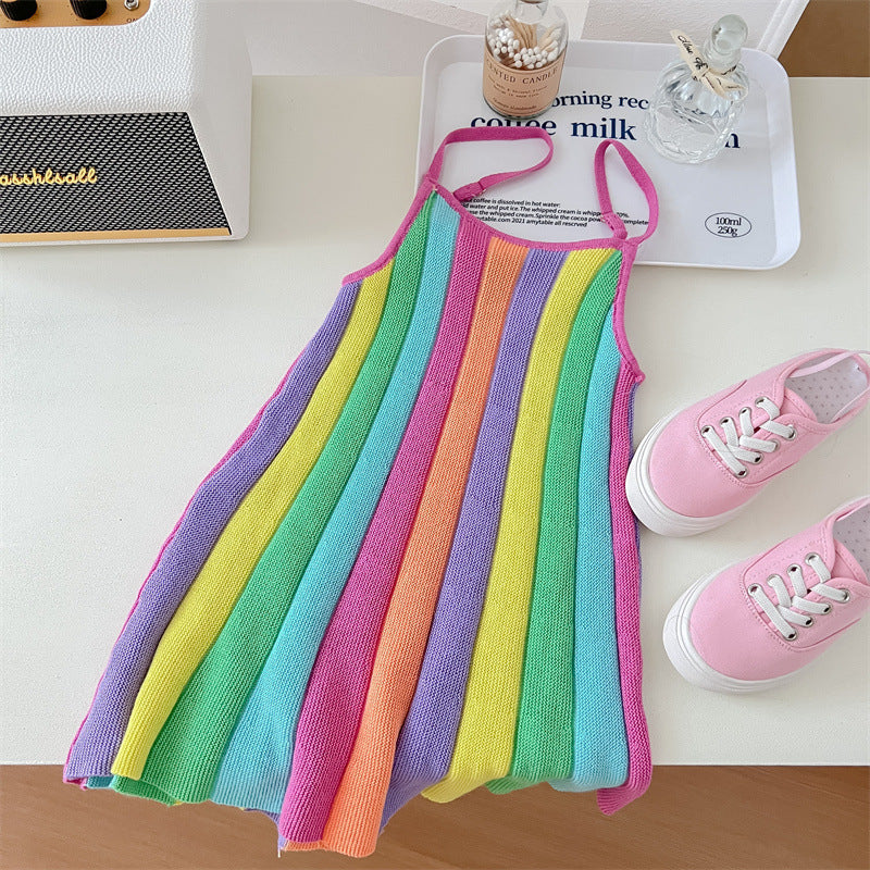 Vestido Infantil Tricot Plissado