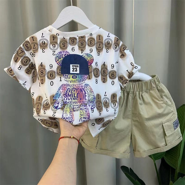 Conjunto Infantil Masculino Ursinho de Touca