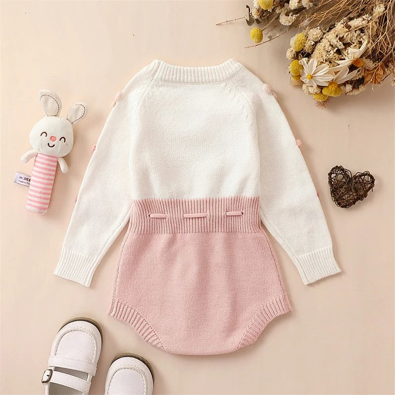 Body Infantil Feminino Tricô Coração
