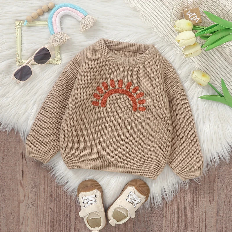 Blusa Infantil Tricô Sol