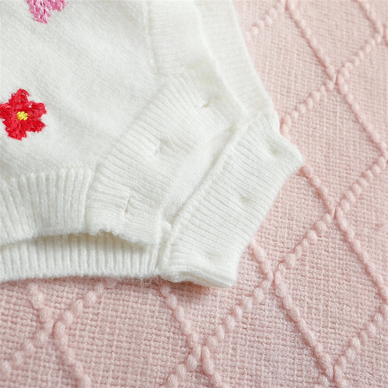 Body Infantil Feminino Tricô Bordado