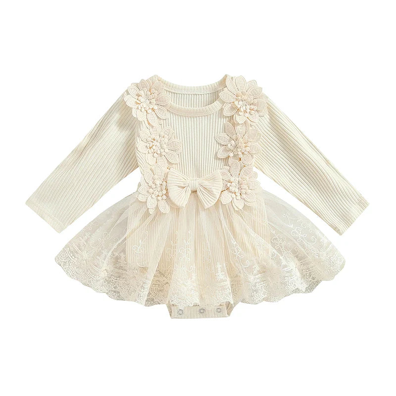 Body Infantil Feminino Lacinho e Flores
