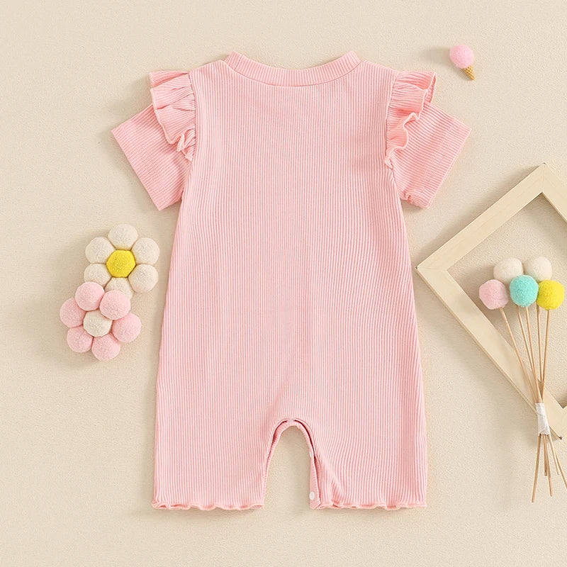 Macaquinho Infantil Feminino Verão Babadinhos