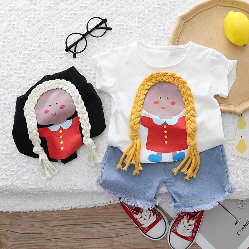 Conjunto Infantil Menina Cabelinho