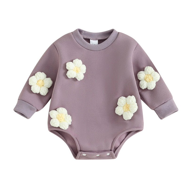 Body Infantil Feminino Florzinhas 3 D