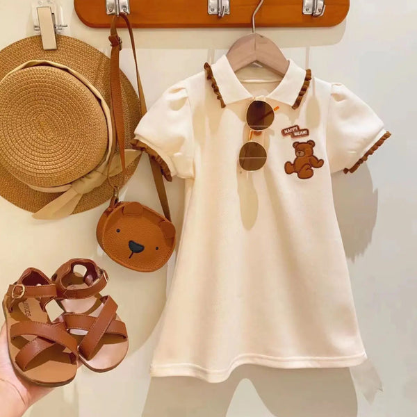 Vestido Infantil Polo Ursinho