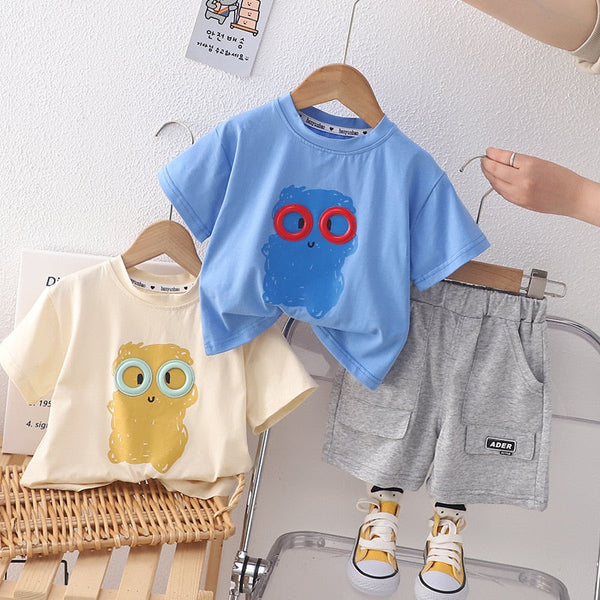 Conjunto Infantil Masculino Óculos Verão