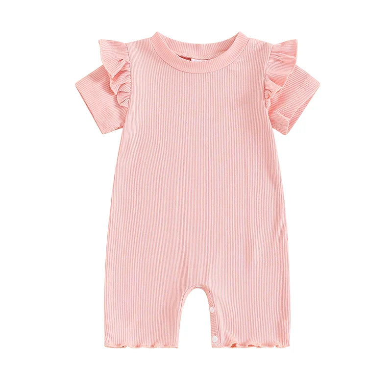 Macaquinho Infantil Feminino Verão Babadinhos