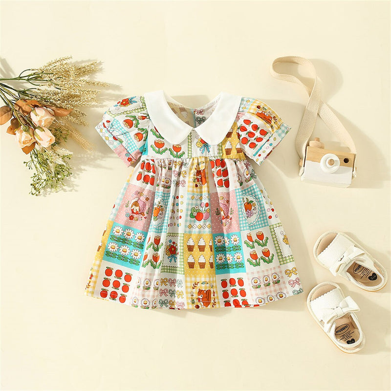 Vestido Infantil Golinha Estampas Verão