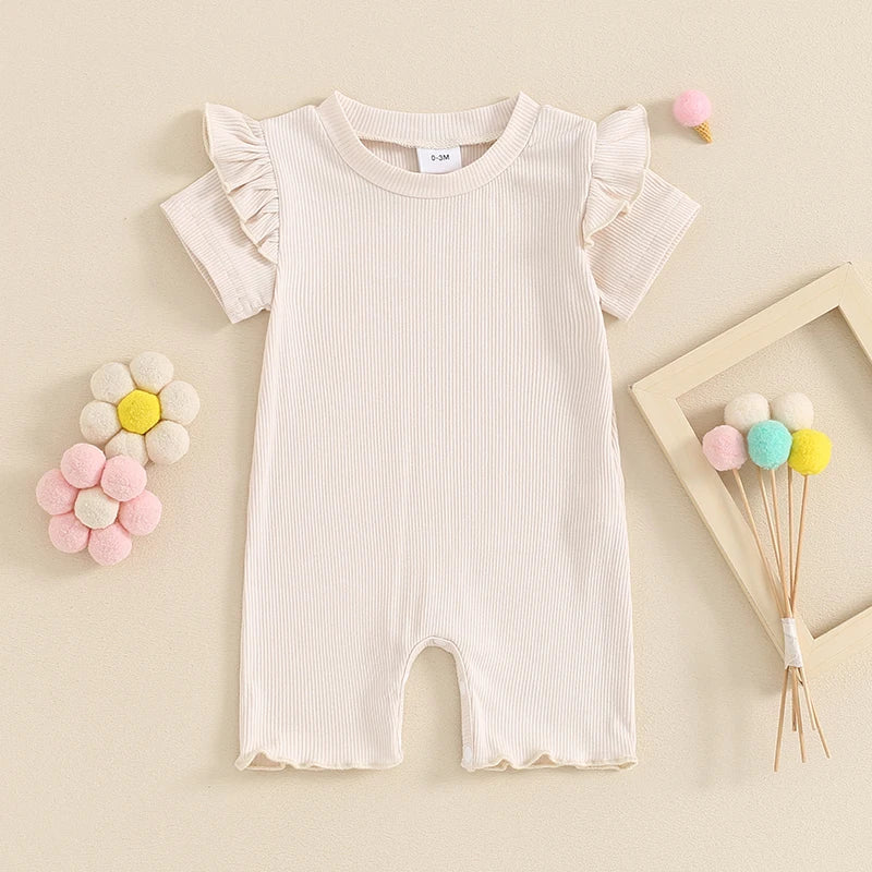 Macaquinho Infantil Feminino Verão Babadinhos