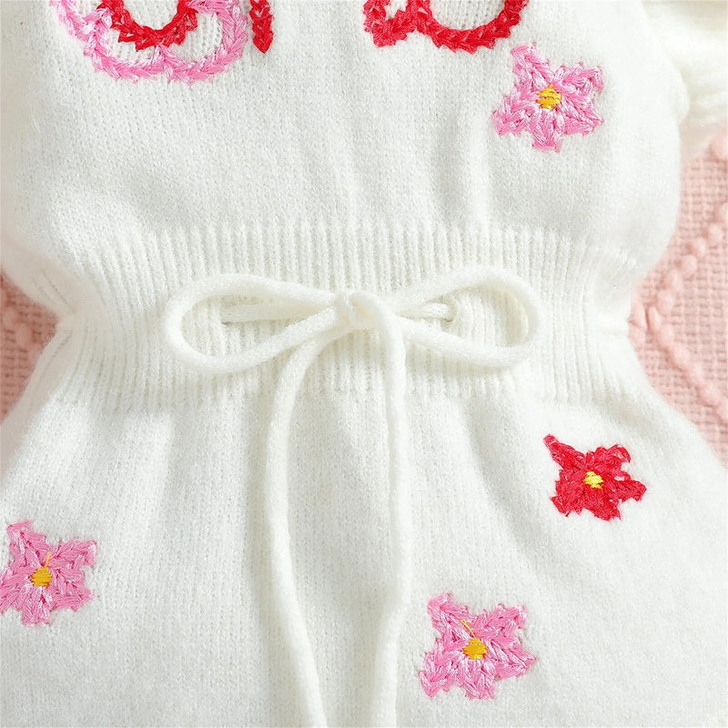 Body Infantil Feminino Tricô Bordado