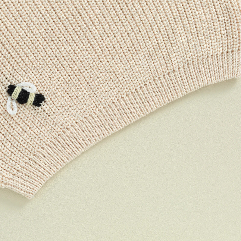 Blusa Infantil Feminina Tricô Abelhinhas