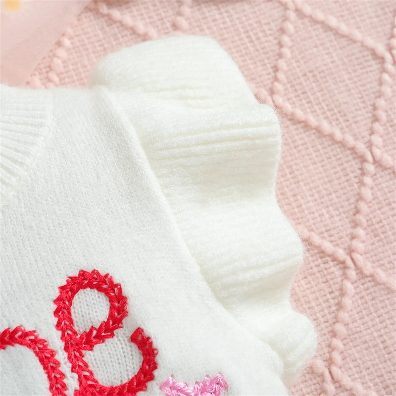 Body Infantil Feminino Tricô Bordado
