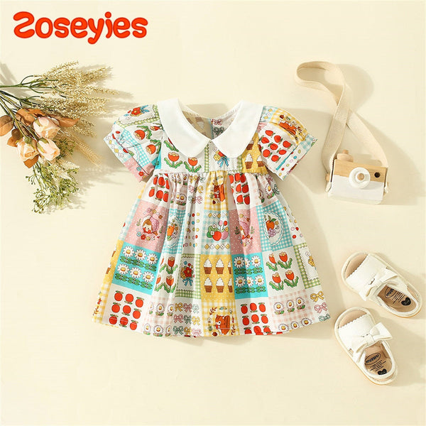 Vestido Infantil Golinha Estampas Verão