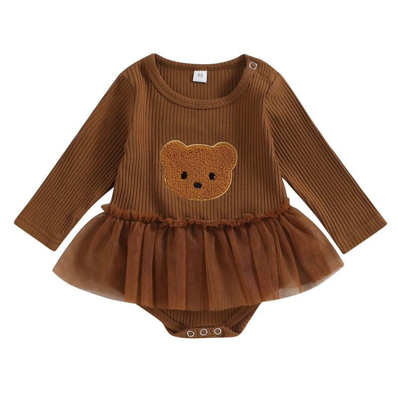 Body Infantil Ursinho e Tule