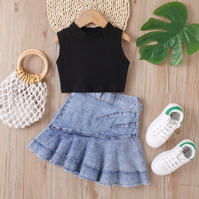 Conjunto Infantil Top Regatinha e Jeans