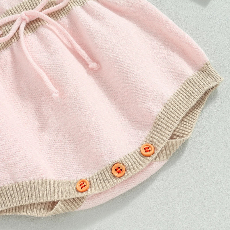 Body Infantil Feminino Tricô Florzinhas