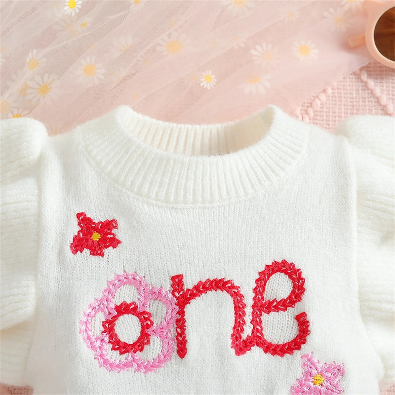 Body Infantil Feminino Tricô Bordado