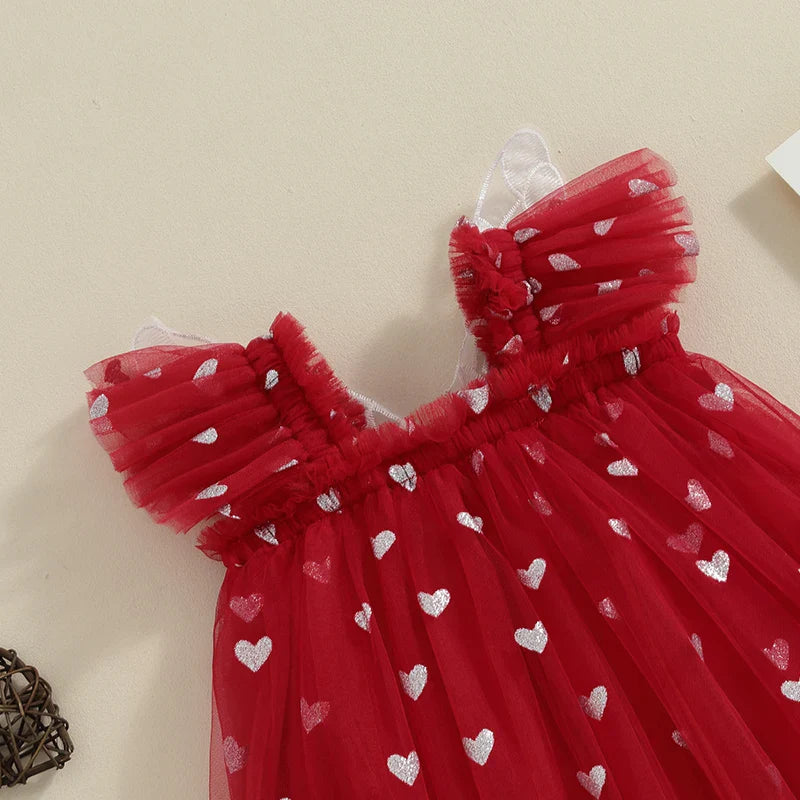 Vestido Infantil Asinha Corações