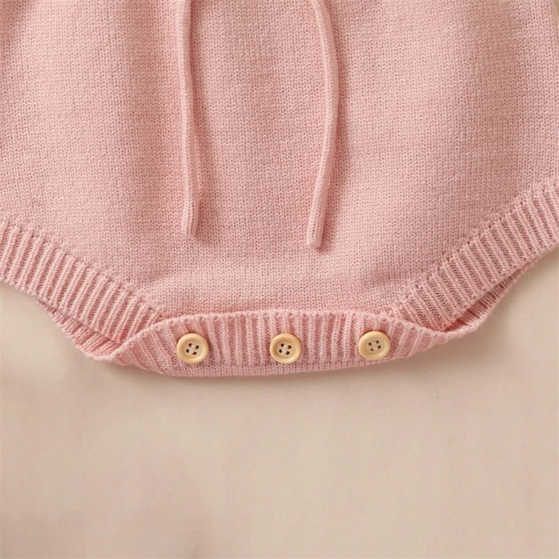Body Infantil Feminino Tricô Coração