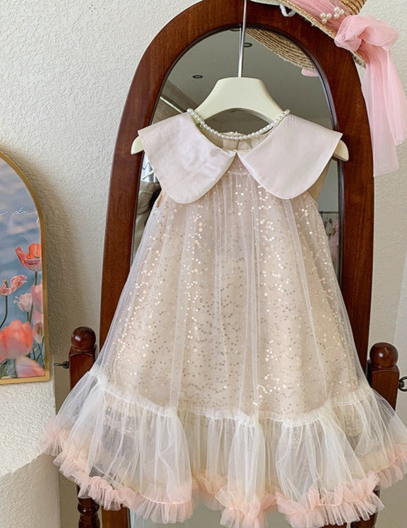 Vestido Infantil Golinha e Brilhos