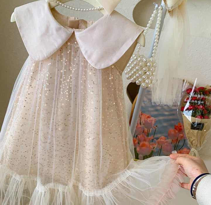 Vestido Infantil Golinha e Brilhos