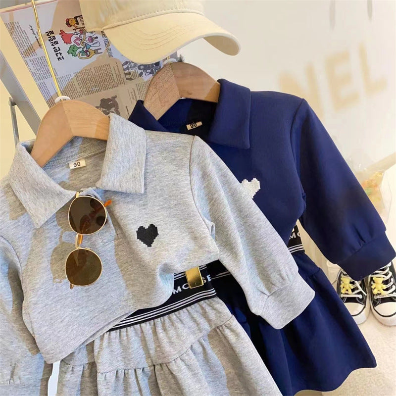 Conjunto Infantil Feminino Polo Coraçãozinho