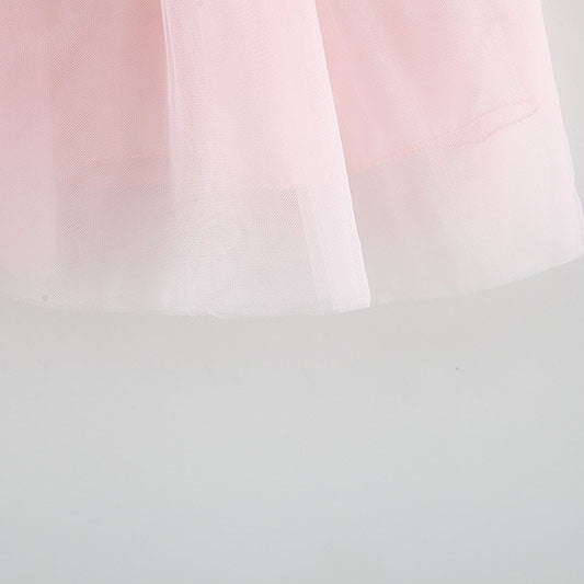 Vestido Infantil Florzinhas Tule