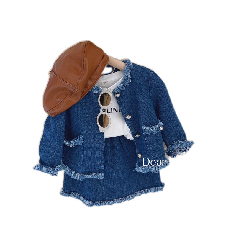 Conjunto Infantil Jeans Desfiadinho