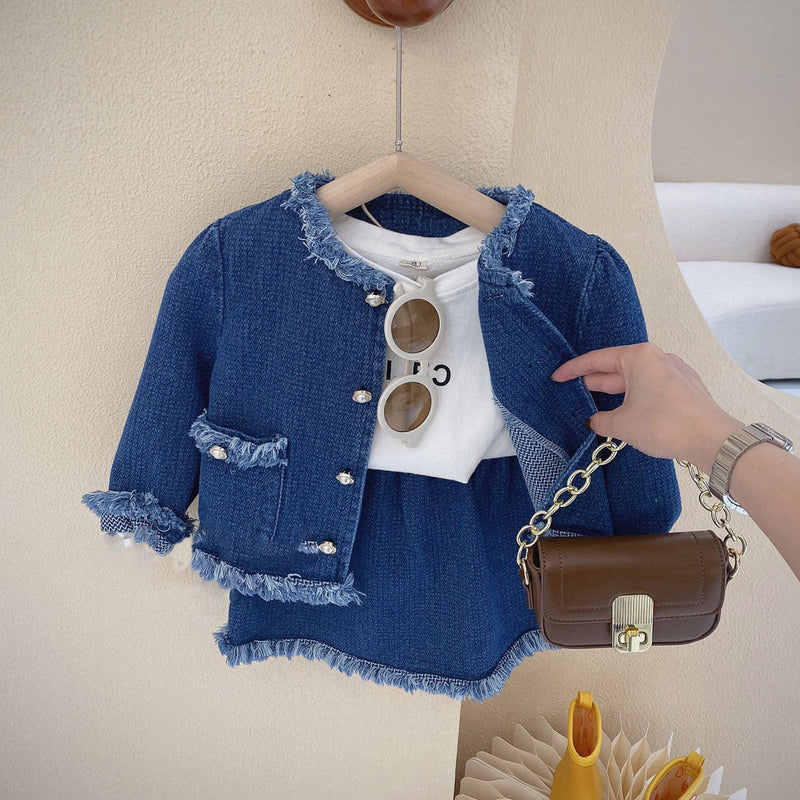 Conjunto Infantil Jeans Desfiadinho