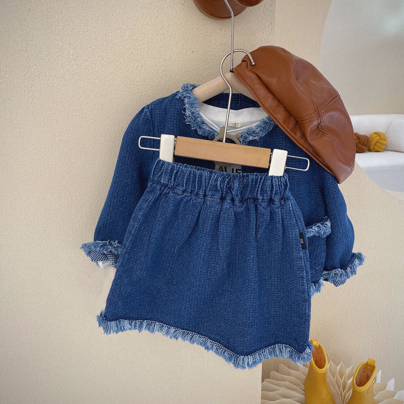 Conjunto Infantil Jeans Desfiadinho