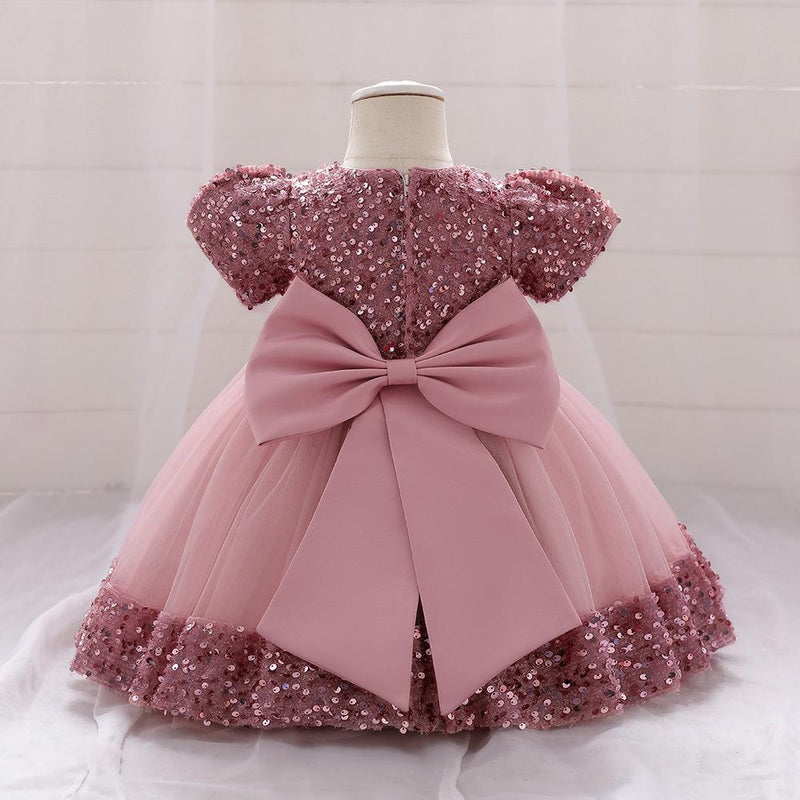 Vestido Infantil Brilhante Florzinhas