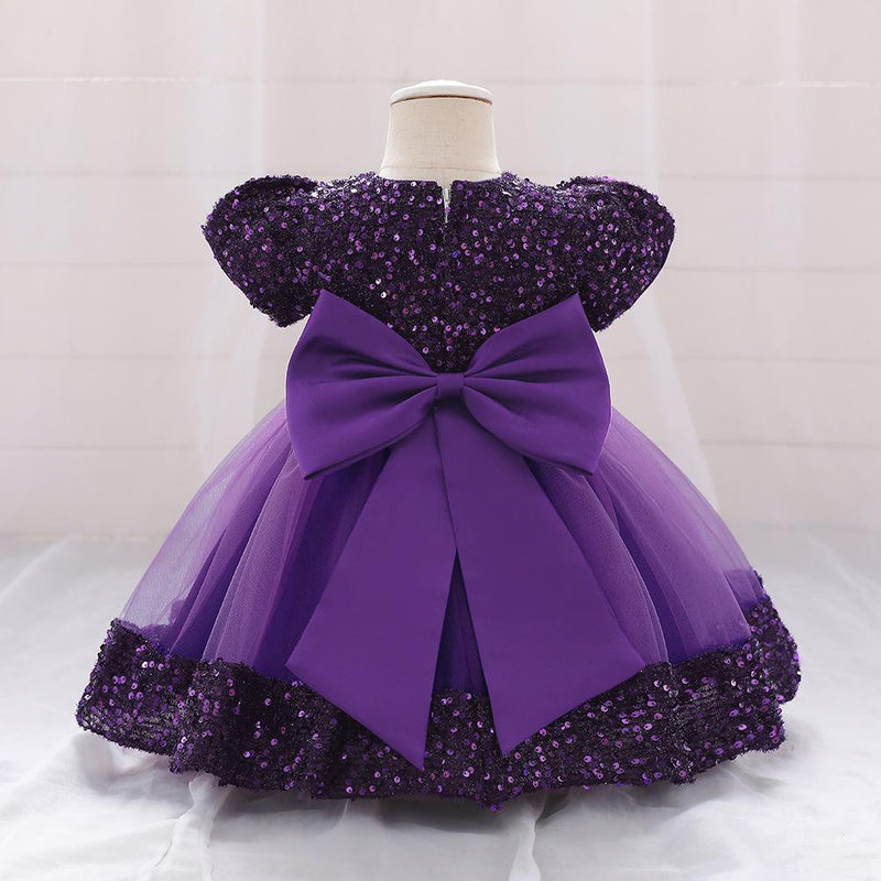 Vestido Infantil Brilhante Florzinhas