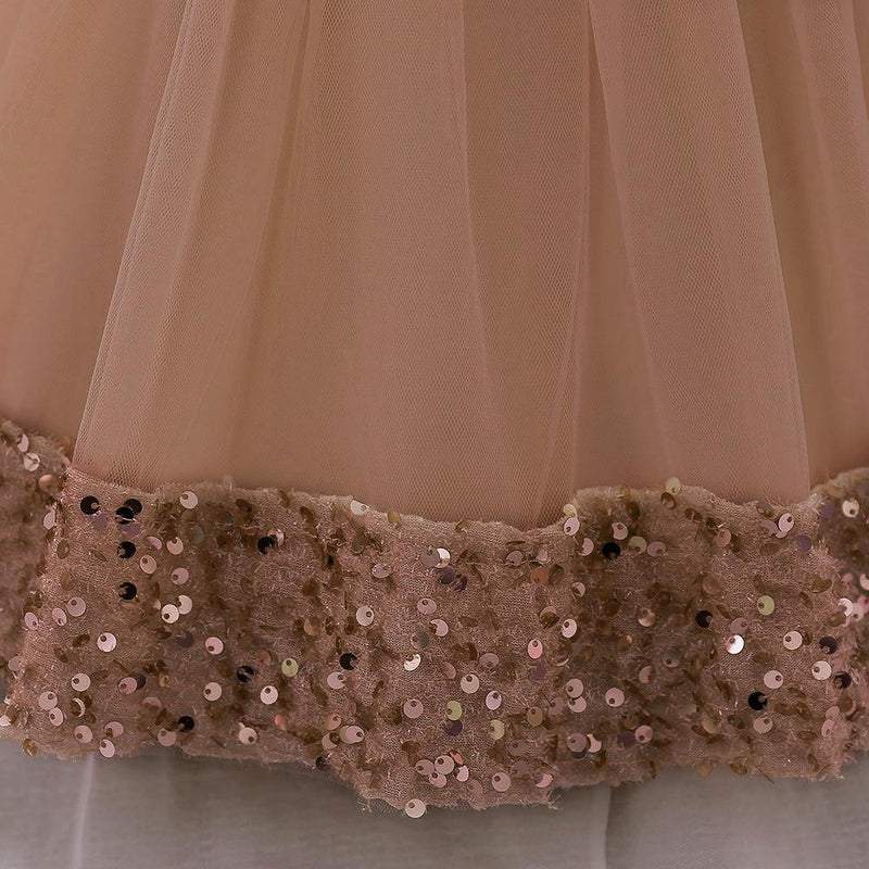 Vestido Infantil Brilhante Florzinhas