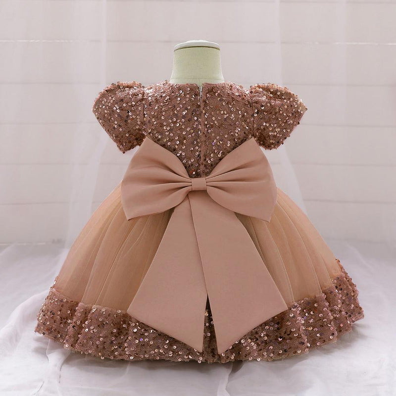Vestido Infantil Brilhante Florzinhas