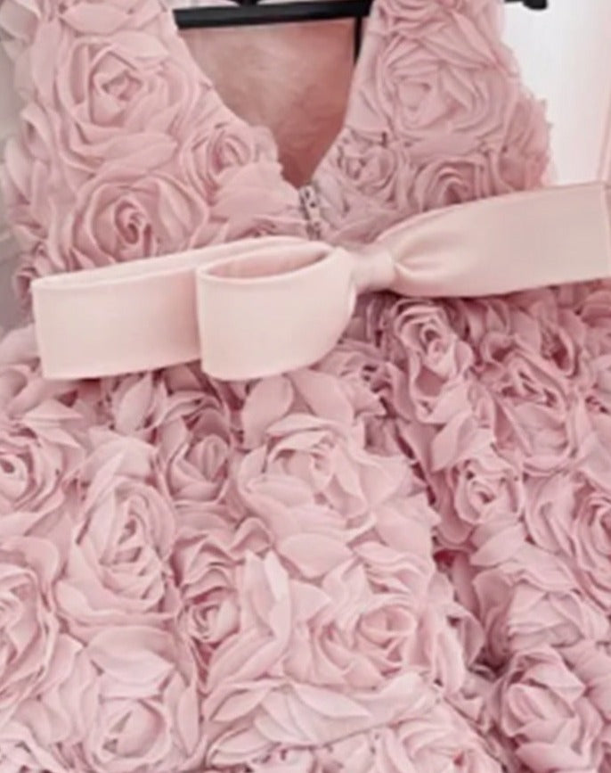 Vestido Infantil Rosas