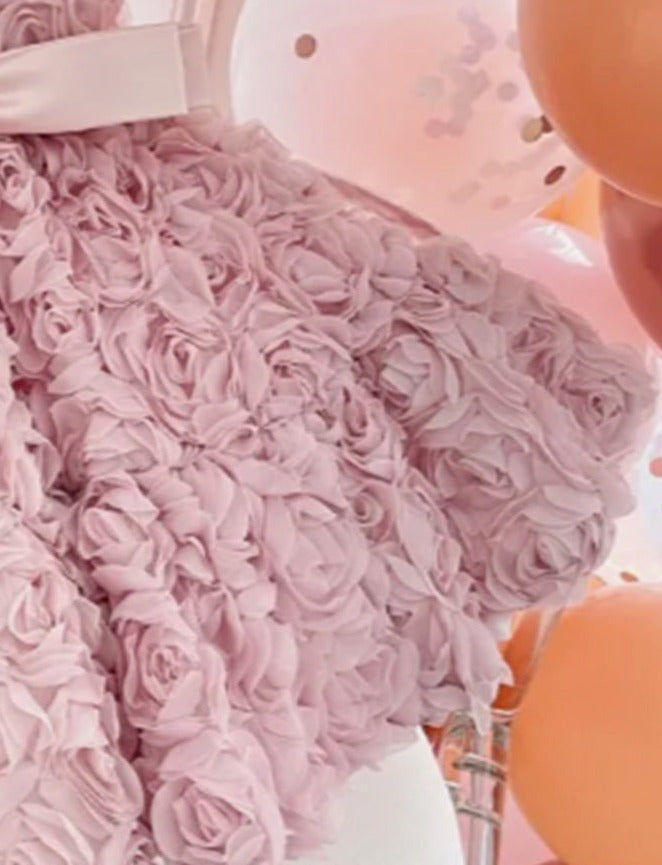 Vestido Infantil Rosas