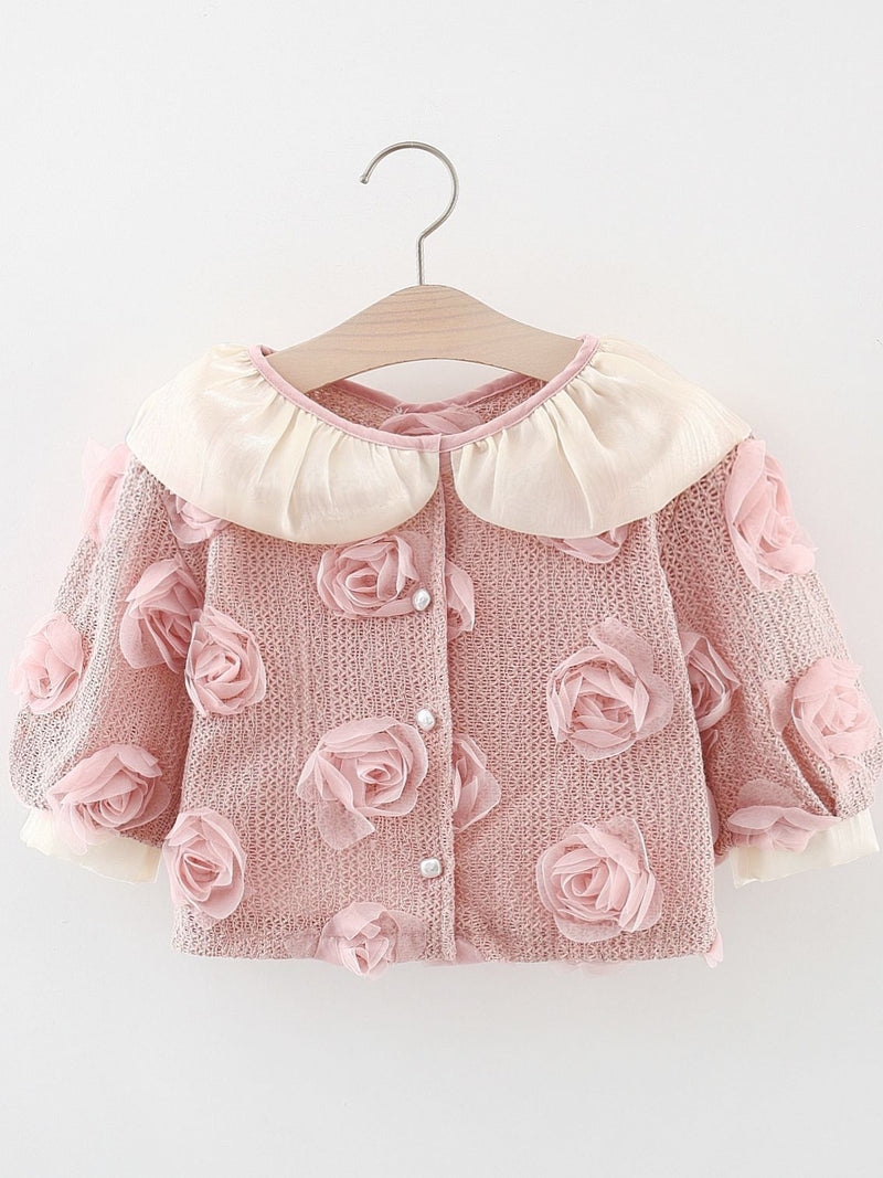 Blusa Infantil Gola Florzinhas