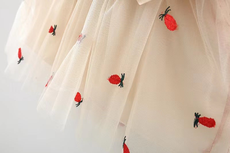 Vestido Infantil Laço Frutinhas
