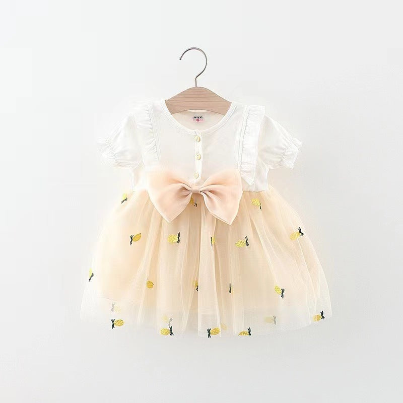 Vestido Infantil Laço Frutinhas